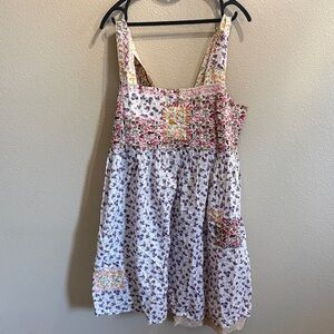 NATURAL LIFE Patchwork Floral Boho Dress